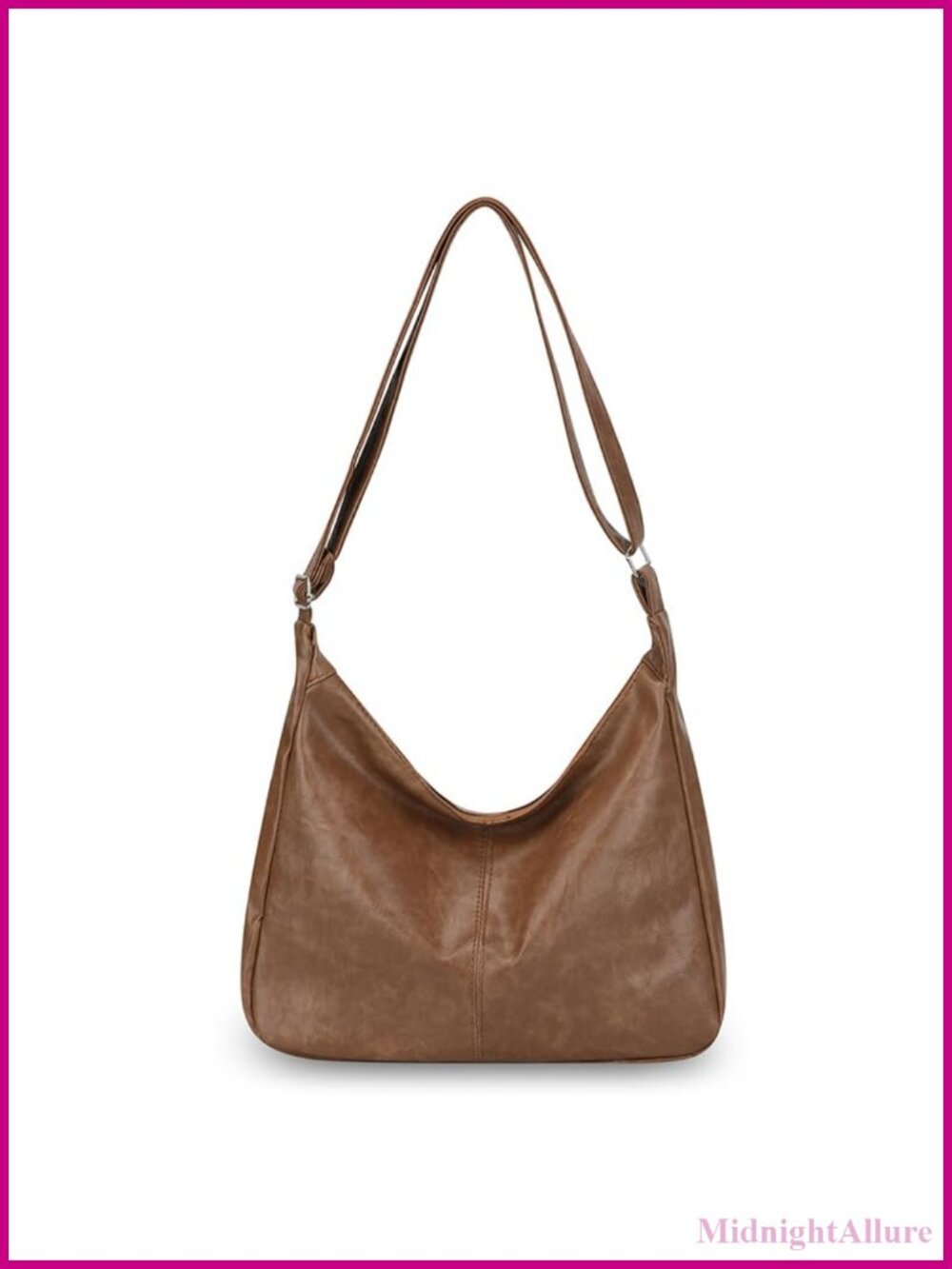 Ultra Soft Vegan PU Crossbody Bag Foldable Shoulder Handbag Stylish Tote